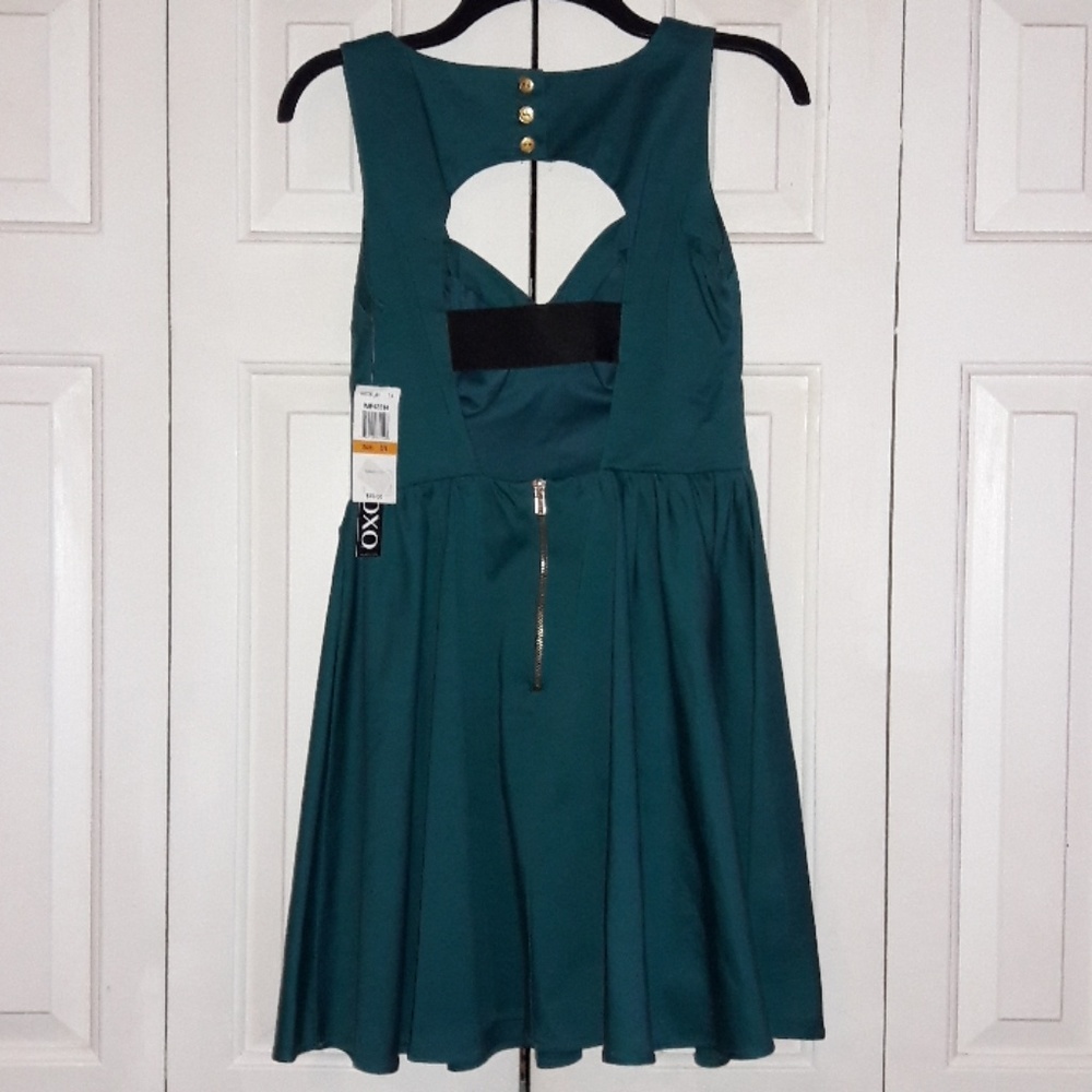 NWT XOXO Teal A Line Dress
